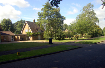 Hall Close - site of Harrold Hall June 2008